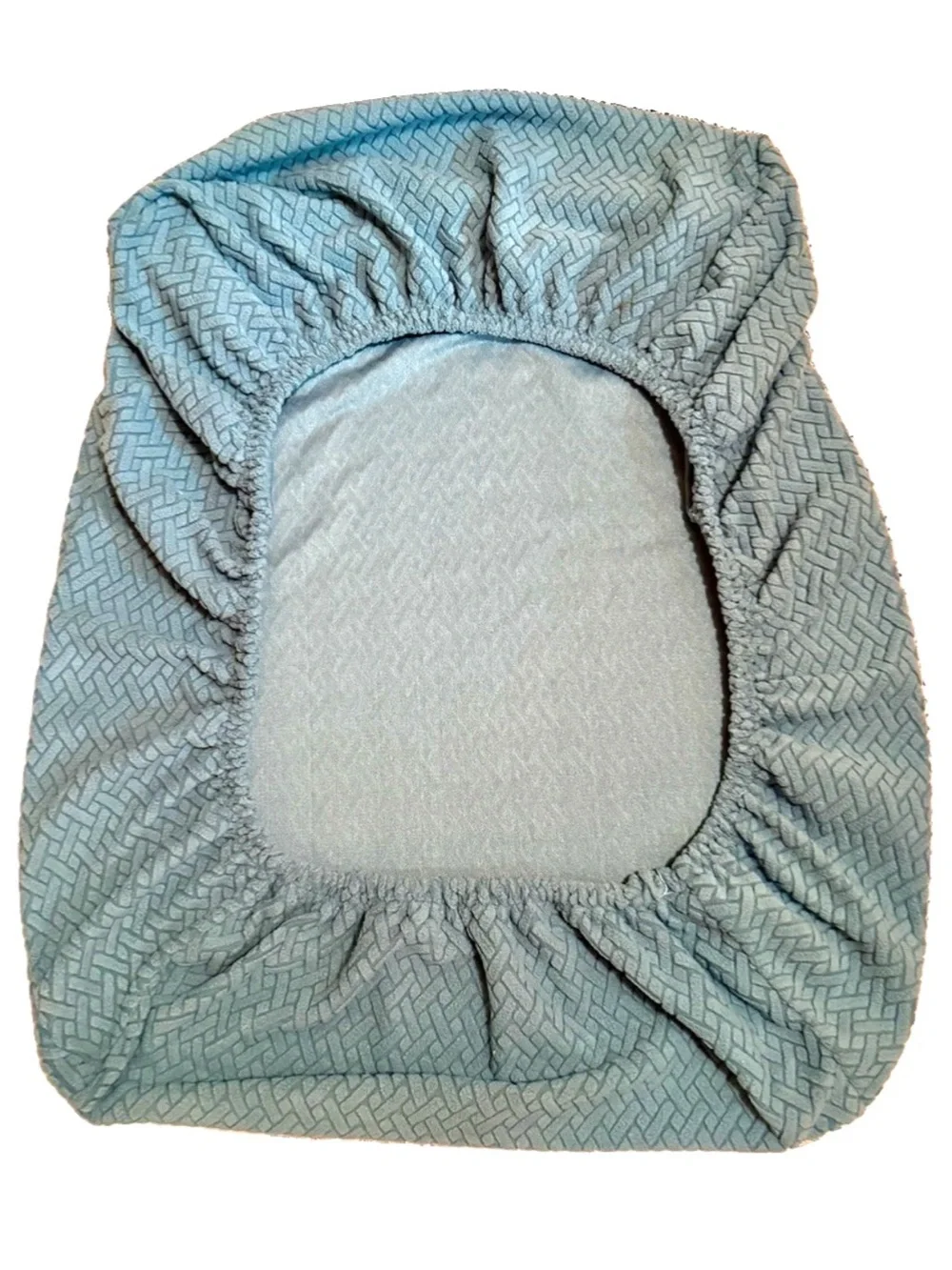 🌐SOOTHING HOME🌐 6-PC OCEAN BLUE HERRINGBONE SEAT, BACK, ARM “HERO SOFA COVERS”
